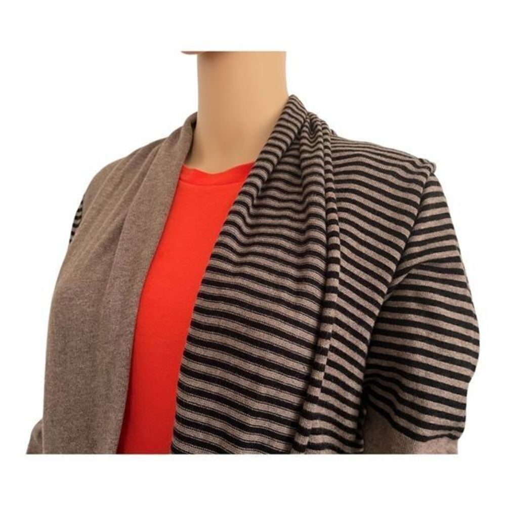 Max Studio Strip/Block Cross Over/Wrap Front Card… - image 4